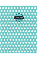 Cornell Notes Notebooks: Blue Polka Dot Notes Paper