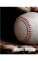 Baseball Notebook: 8 x 10 inch, baseball journal, college ruled composition book, baseball composition notebook, 150 pages