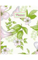 Teacher's Planner & Notebook: Green Trumpet Flower - 2018-2019 Time Management & Planner Notebook for Teachers. Record Lesson Planning, Important Events, Goals, Trips, Seating & Student Information