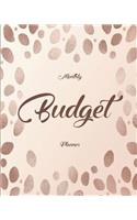 Monthly Budget Planner: Elegant Abstract 12 Month Weekly Expense Tracker Bill Organizer Business Money Personal Finance Journal Planning Workbook