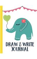 Draw & Write Journal: Elephant Story Paper Notebook