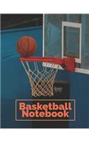 Basketball Notebook: Blank Notebook Paper 100 Lined Pages Diary Journal 8.5 X 11 Inches (Volume 4)