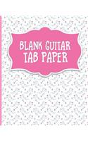 Blank Guitar Tab Paper