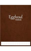 Egghead Notebook: 1/2" Graph Paper Ruled