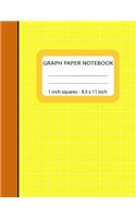 Graph Paper Notebook 1 inch Squares