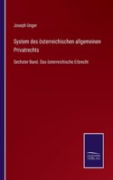 System des österreichischen allgemeinen Privatrechts