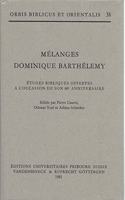 Melanges Dominique Barthelemy