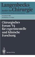 111. Kongreß Der Deutschen Gesellschaft Für Chirurgie München, 5.-9. April 1994