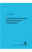 Unternehmensbewertung Bei Internationalen Transaktionen