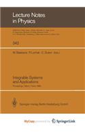 Integrable Systems and Applications