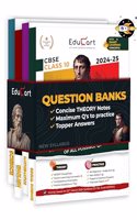 Educart CBSE Class 10 Question Bank 2024-25 Science, Mathematics, Social Science & English Bundle (Set of 4 Books) For 2025 Board Exams (As per latest CBSE Syllabus 23 Mar 2024)