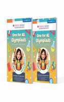 Oswaal One For All Olympiad Previous Years Solved Papers Class 7 (Set of 2 Books) Maths & Science for 2025 Exam
