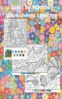 Color by Number Worksheets coloring