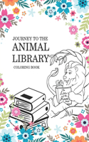 Journey to the Animal Library Coloring Book