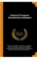 Library of Congress Classification Schedules