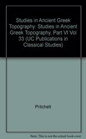 Studies in Ancient Greek Topography, Part VI