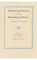 Manuscript Source Rosenberg Lib