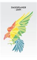 Tagesplaner: Geometrischer Adler, DIN A 5 Tagesplaner, eckiger Buchrücken, 150 Seiten mit To Do Listen & freien Flächen für deine Notizen, Skizzen, Aufgaben, Ged