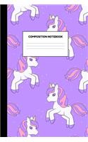 Composition Notebook: Beautiful Unicorn School Supplies for Girls - College Ruled Paper Notebook Journal Blank Lined Workbook for Teens Kids Students for Home School for 