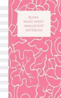 Blank Music Sheet Manuscript Notebook