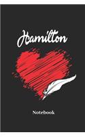 Hamilton Notebook: Lined Journal for Founding Fathers, USA and America Fans - Paperback, Diary Gift for Men, Women and Children