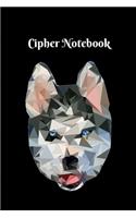 Cipher Notebook: Unique notebook for passwords with a unique interior, 297 passwords, 6x9 Password Book, Password Journal