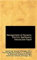 Management of Dynamo-Electric Machinery: Instruction Paper