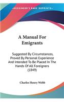 Manual For Emigrants