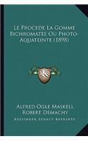 Procede La Gomme Bichromatee Ou Photo-Aquateinte (1898)