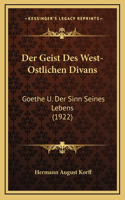 Der Geist Des West-Ostlichen Divans