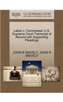 Laken V. Cornmesser U.S. Supreme Court Transcript of Record with Supporting Pleadings