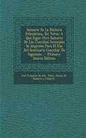 Sumario De La Historia Eclesiástica, En Verso