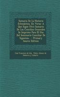 Sumario De La Historia Eclesiástica, En Verso