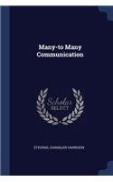 Many-to Many Communication