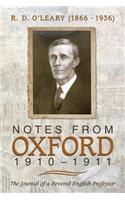 Notes from Oxford, 1910-1911