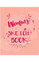 Women's Sketch Book: Dot Grid Journal Notebook
