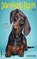 Dachshund Rules 2023 Mini Wall Calendar