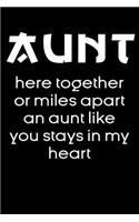 Aunt here together or miles apart an aunt like stays in my heart