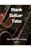 Blank Guitar Tabs