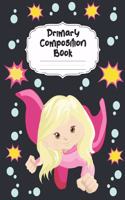 Superhero Girl Primary Composition Book