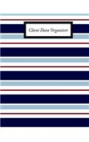 Client Data Organizer: A-Z Alphabetical Client Data Organizer Record Log Book- Customer Appointment Information Pad - For Salons, Nail, Hair Stylists, Barbers, Event Plann