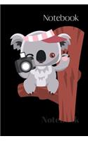 Notebook: Koala Bear Composition Notebook Journal Diary for Kids Girls Boys Students Black / Cute Koala Bear 6''x9'' Graphpaper 120 Pages The little notebook 