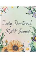 Daily Devotional SOAP Journal-Easy & Simple Guide to Scripture Journaling-Bible Study Workbook 100 pages Book 14: Guide To Journaling Scripture Using SOAP Method Faith-Based Guided Journal Adults Teens Kids