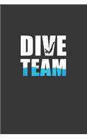 Dive Team Notebook: Lined Journal, 120 Pages, 6 x 9, Affordable Gift Journal Matte Finish