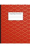 Graph Paper Notebook: Japanese Style Pattern Quad Ruled 4 X 4 (.25