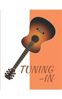 Tuning in: Guitar Tabs Book with 100 Pages and a Glossy Cover