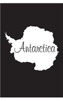 Antarctica - Black 101 - Lined Notebook with Margins - 6x9: 101 Pages, Medium Ruled, 6 X 9 Journal, Soft Cover