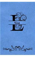 Split Letter Personalized Name Journal - Lisa