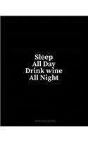 Sleep All Day Drink Wine All Night: Blank Guitar Tab Paper