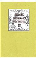 Blank Journals To Write In